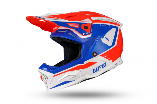 Helm UFO Motocross Echus Erwachsene rot, blau, weiß